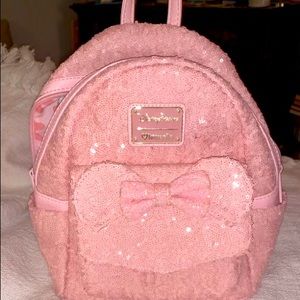 Loungefly Millennial Pink Sequened backpack